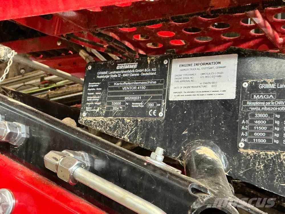 Grimme VENTOR 4150 Stroji za žetje krompirja
