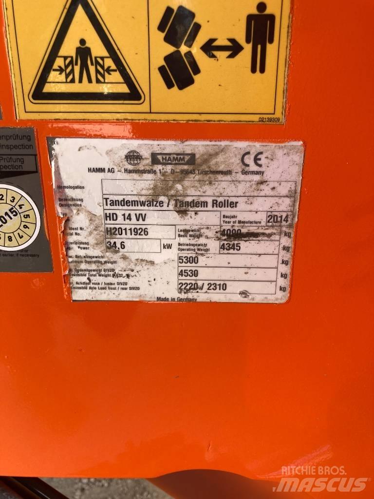 Hamm HD 14 VV Dvojni valjarji