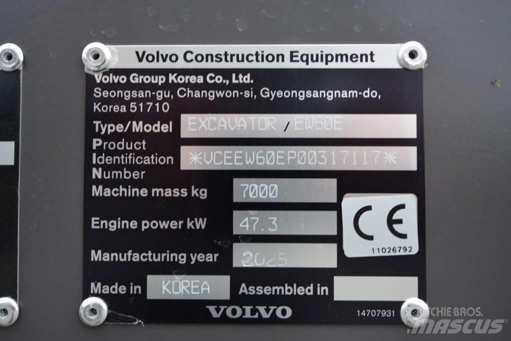Volvo EW 60 E Mini bagri <7t