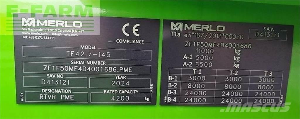 Merlo tf 42.7 - 145 Kmetijski teleskopski nakladalci