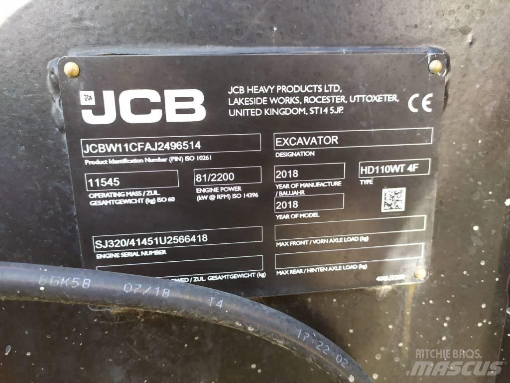 JCB Hydradig Bagri na kolesih
