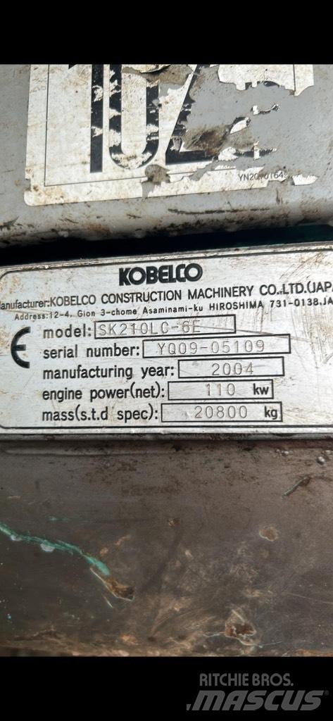 Kobelco SK210 lc Bagri goseničarji
