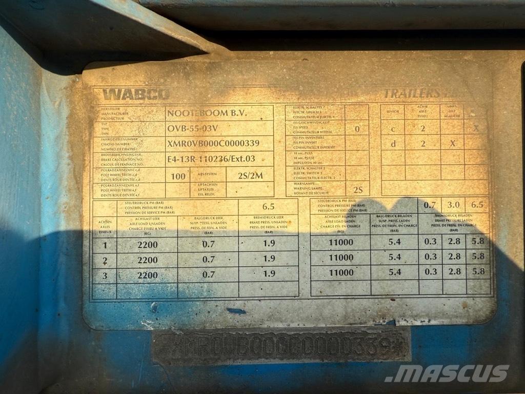 Nooteboom OVB-55-03V Nizko noseče polprikolice