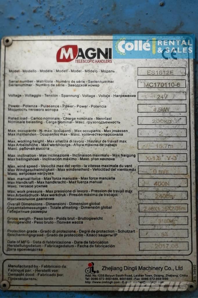 Magni ES 1612 E | 2017 Škarjaste dvižne ploščadi