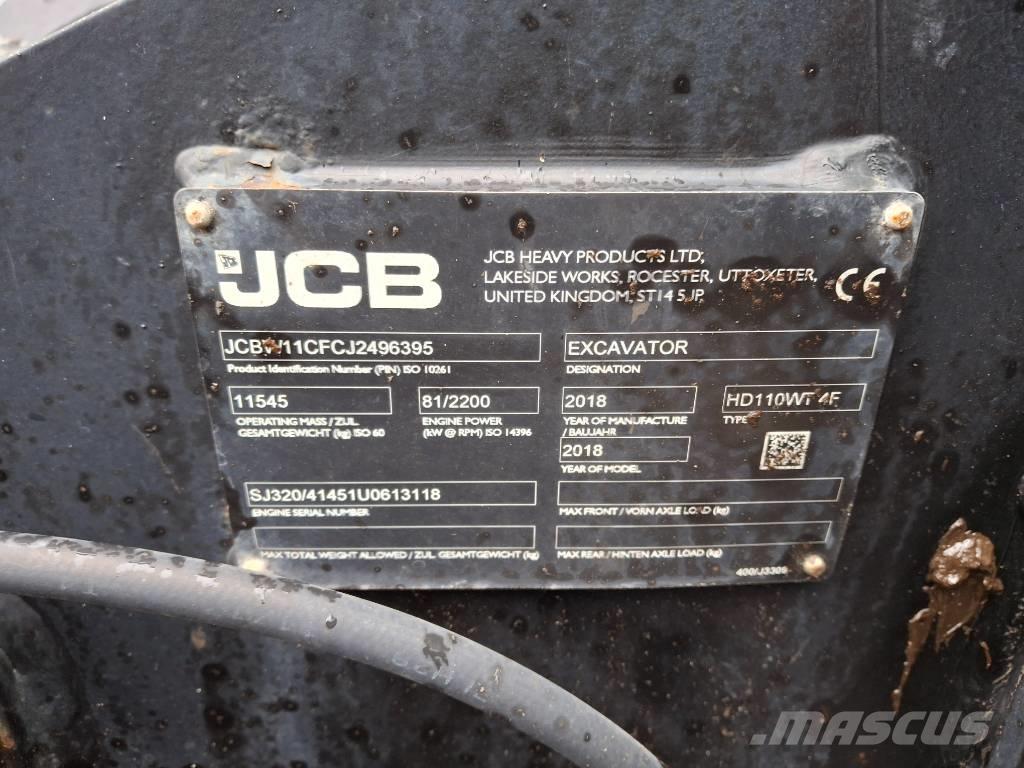 JCB 110 W Hydradig Bagri na kolesih