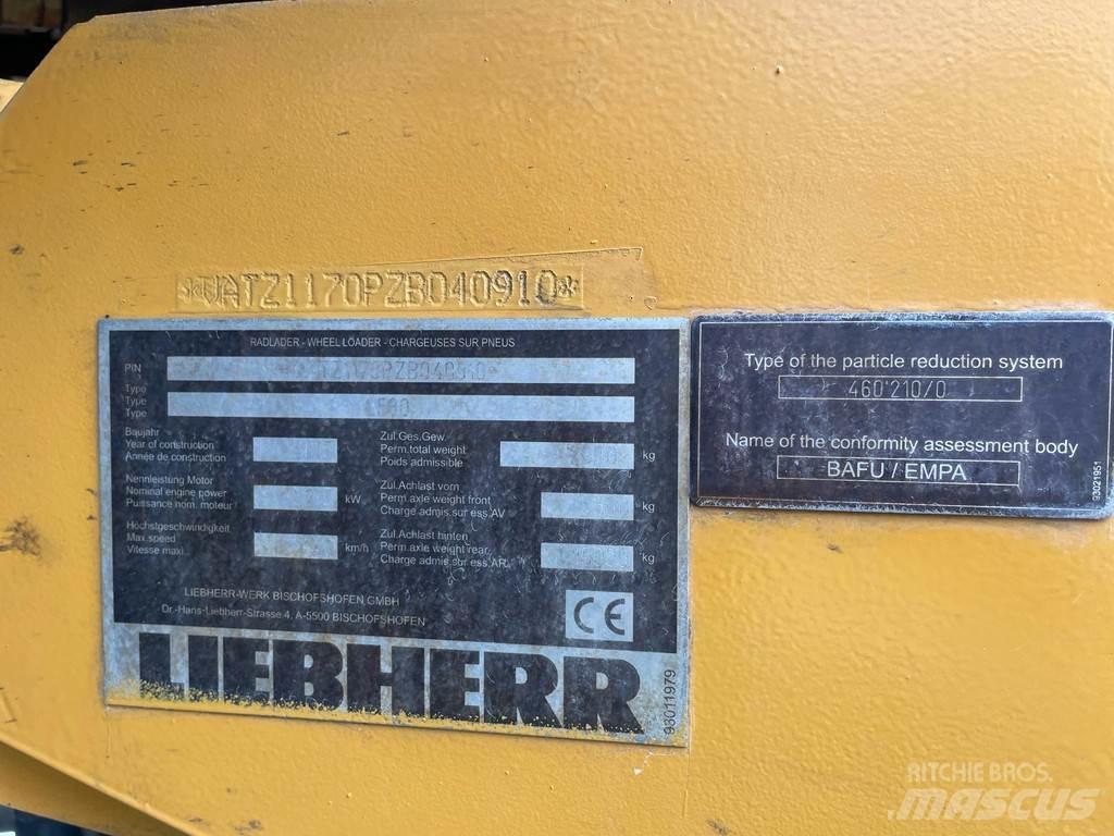 Liebherr L580 Kolesni nakladalci