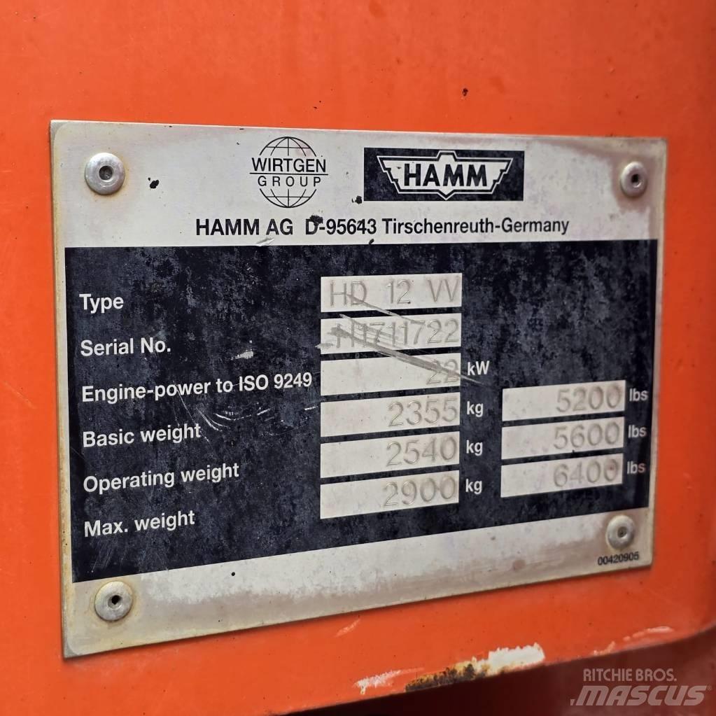 Hamm HD 12 VV Dvojni valjarji