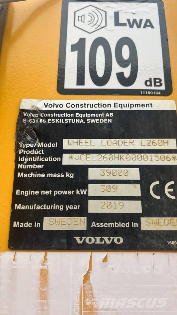 Volvo L260H Kolesni nakladalci