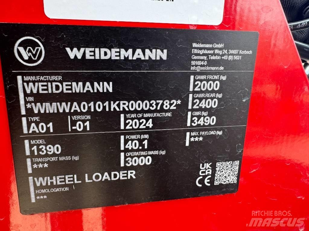 Weidemann 1390 Skid steer mini nakladalci
