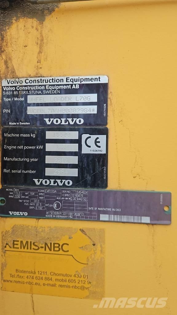 Volvo L 70 G Kolesni nakladalci