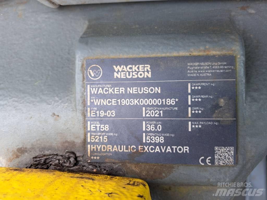Wacker Neuson ET58 Bagri goseničarji