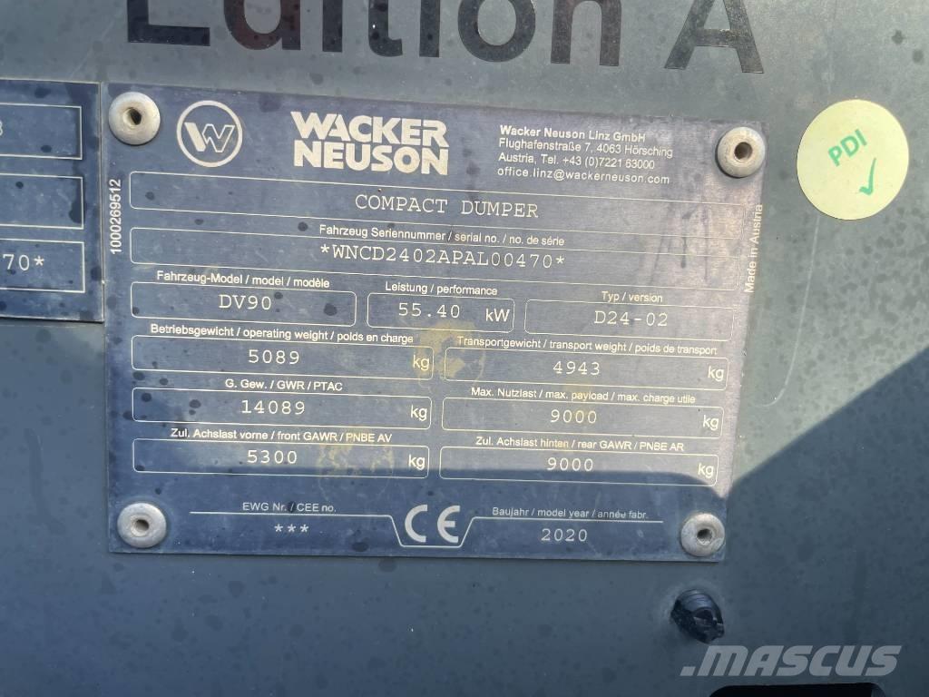 Wacker Neuson DV 90 Ne cestni demperji