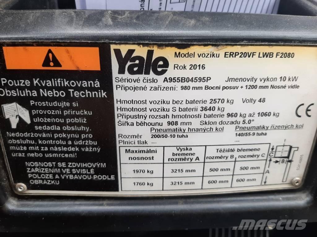Yale ERP20VF LWB Električni viličarji