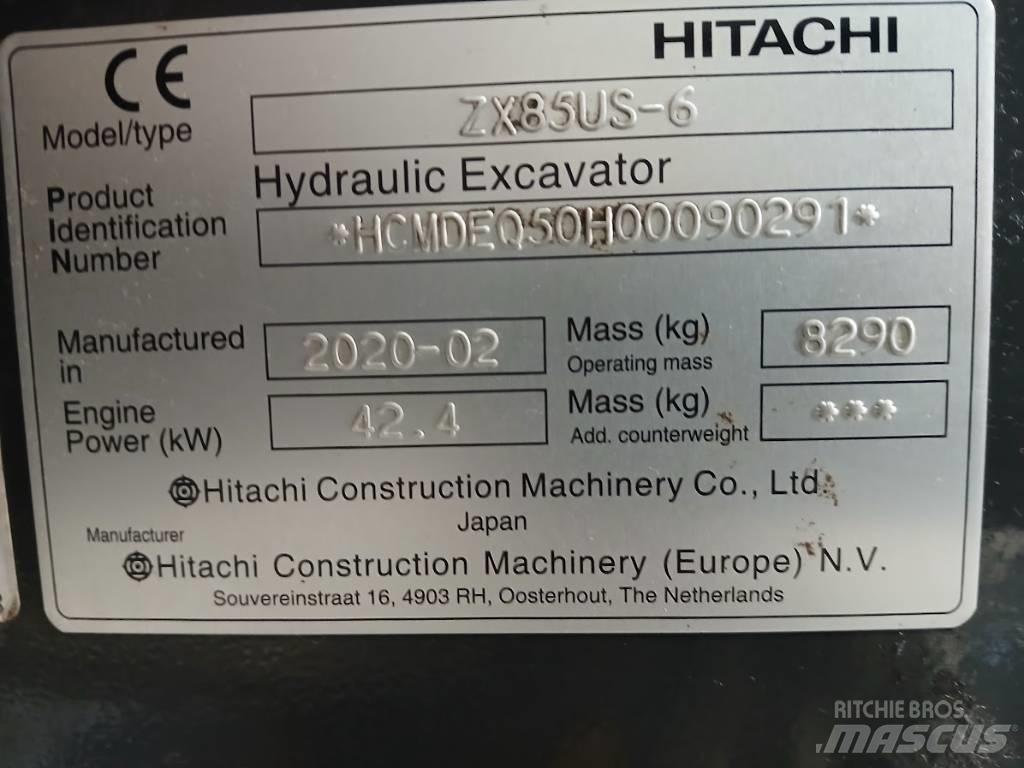 Hitachi ZX 85 US-6 Midi bagri 7t – 12t