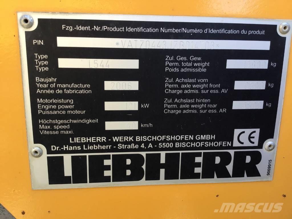 Liebherr L 544 Kolesni nakladalci