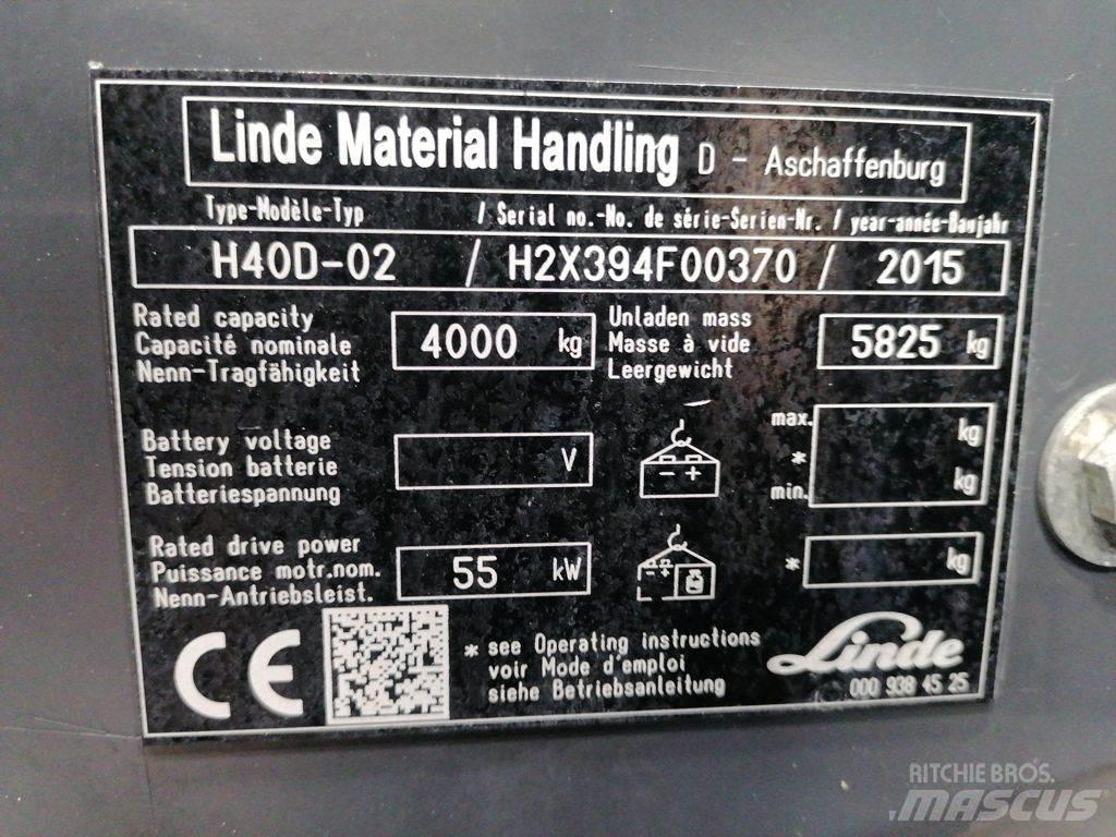 Linde H40D-02 Dizelski viličarji