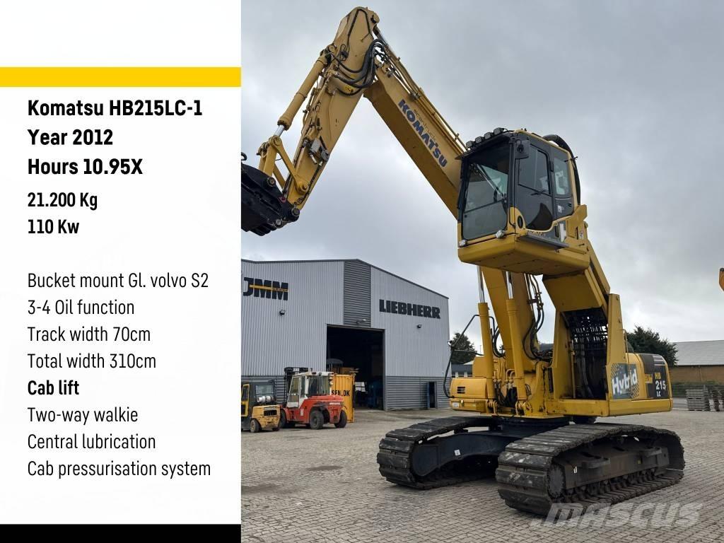 Komatsu HB215LC-1 Bagri za prekladanje primarnih/sekundarnih surovin
