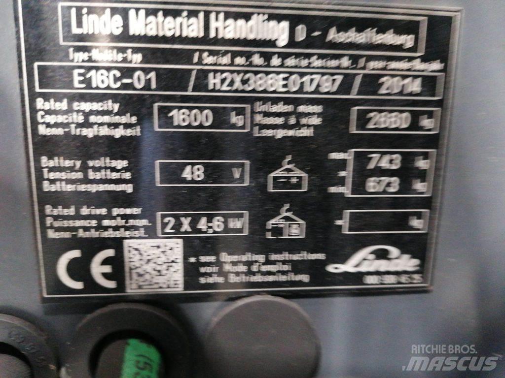 Linde E16C-01 Električni viličarji