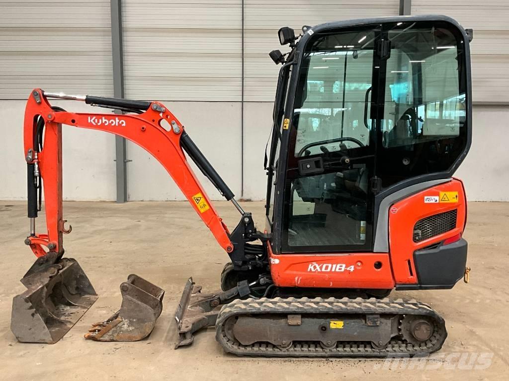 Kubota KX 018-4 Mini bagri <7t