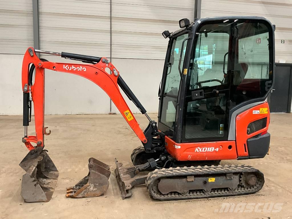 Kubota KX 018-4 Mini bagri <7t
