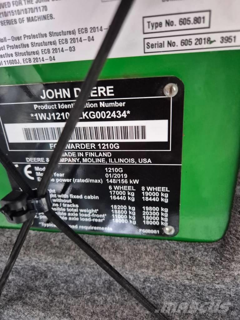 John Deere 1210 G Forwarderji