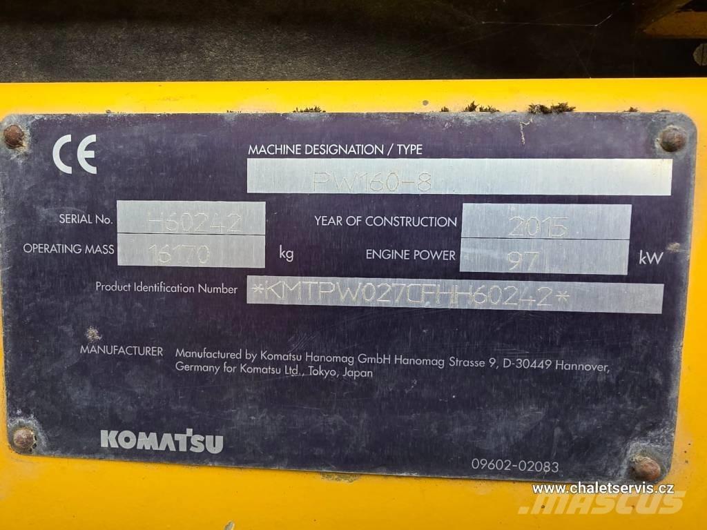 Komatsu PW 160 Bagri na kolesih