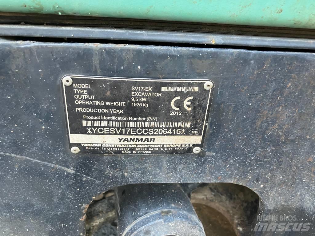 Yanmar SV 17 EX Mini bagri <7t