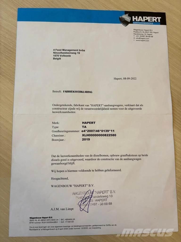 Hapert LF2 Prikolice za prevoz vozil