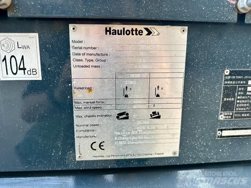 Haulotte HA16RTJ Zglobne dvižne ploščadi