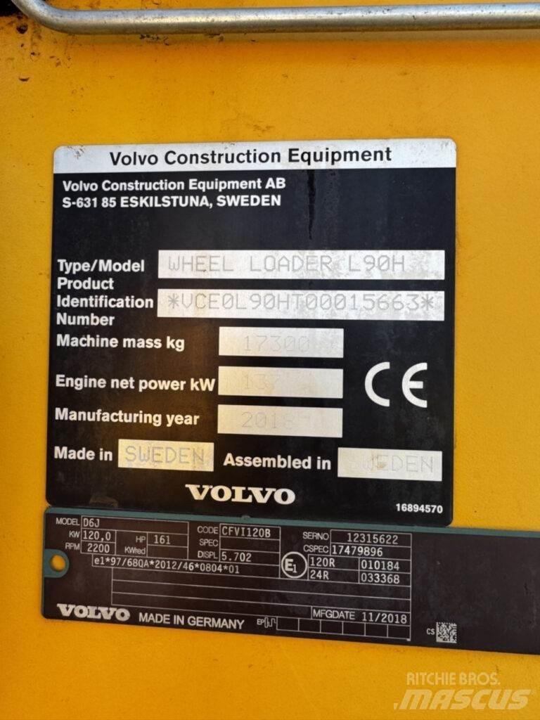 Volvo L90H Kolesni nakladalci