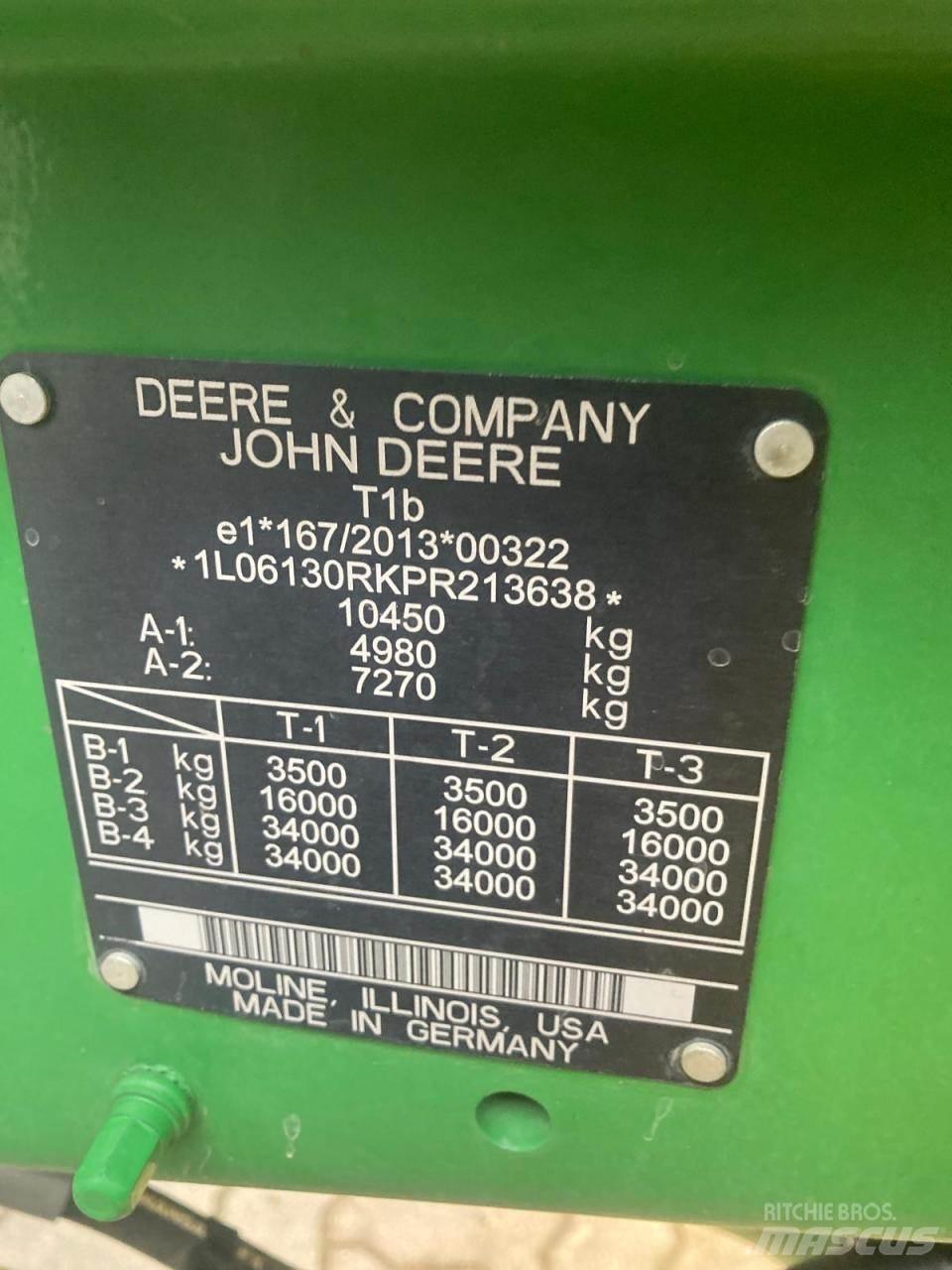John Deere 6R 130 Traktorji