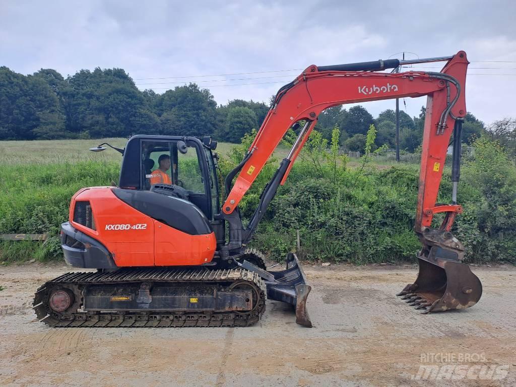 Kubota KX 080-4 Midi bagri 7t – 12t