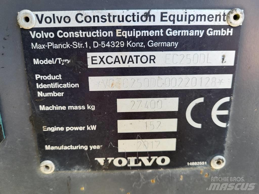Volvo EC 250 D L Bagri goseničarji