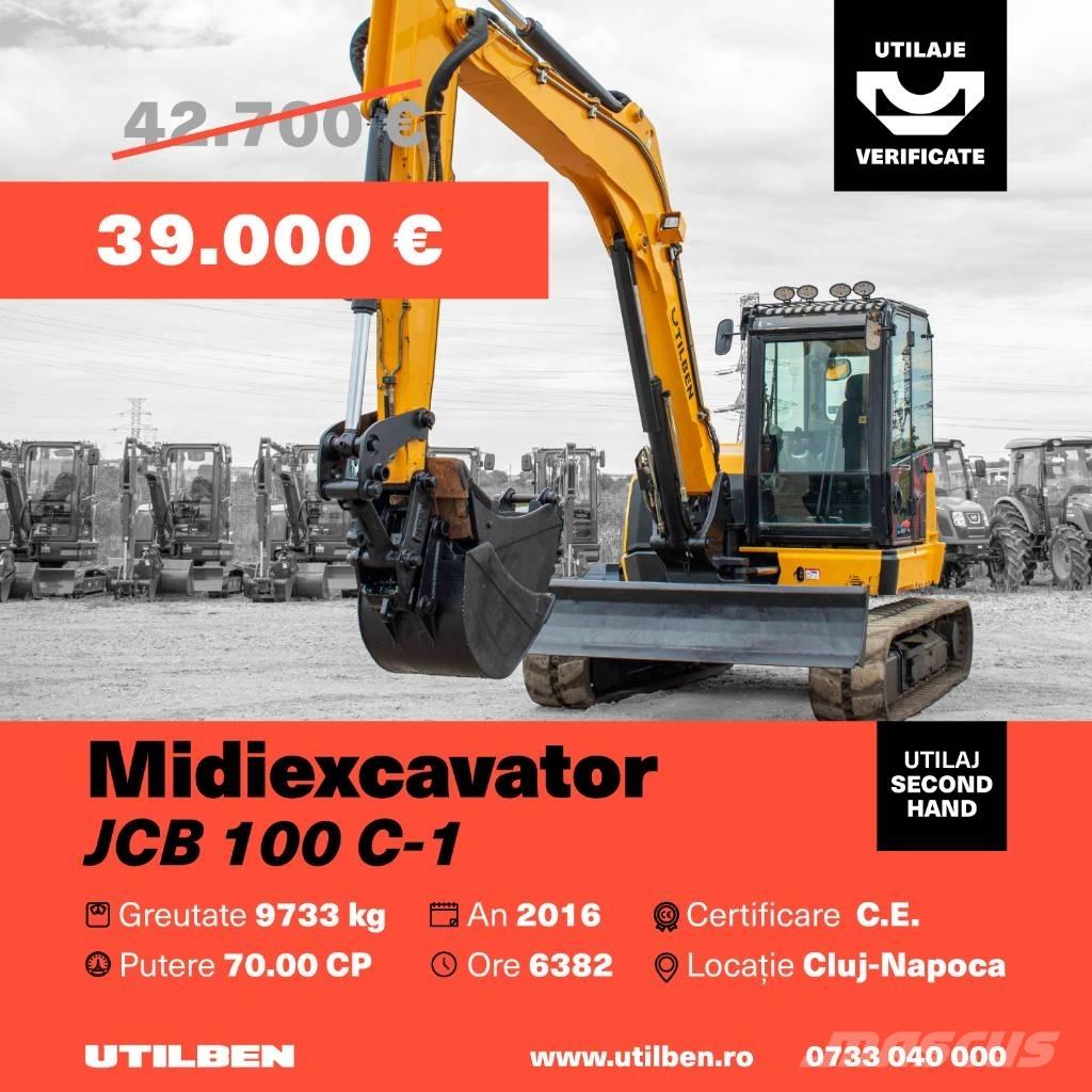 JCB 100 C-1 Midi bagri 7t – 12t
