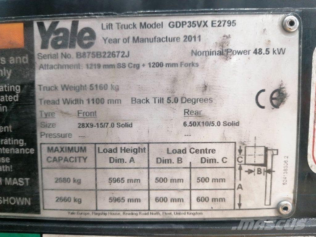 Yale GDP35VX Dizelski viličarji