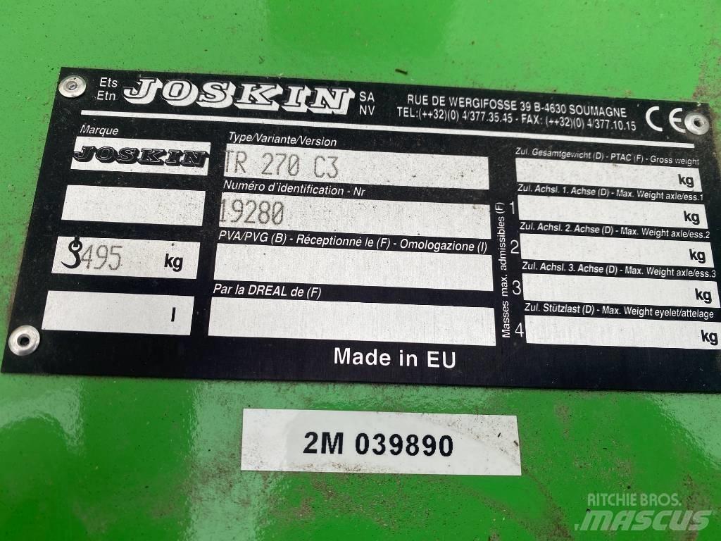 Joskin TR 270 C3 Kosilnice za pašnike