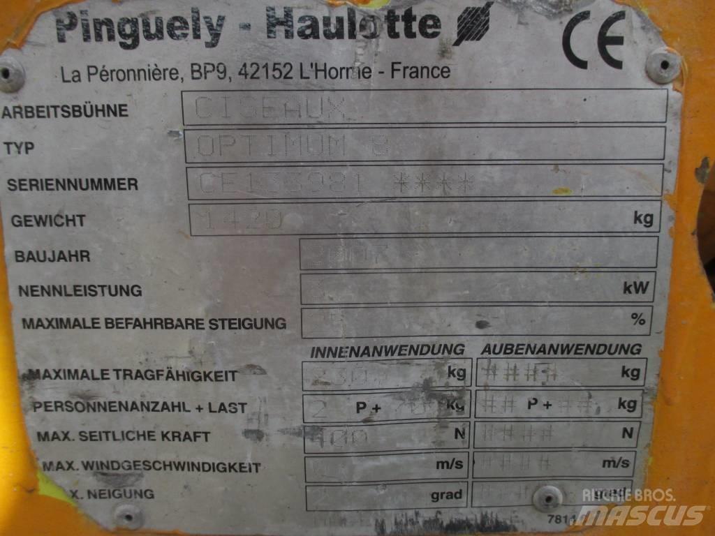 Haulotte Optimum  8 Škarjaste dvižne ploščadi