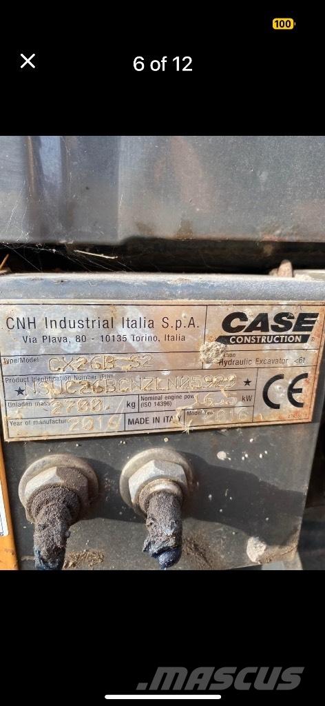 CASE CX 26 B ZTS Mini bagri <7t