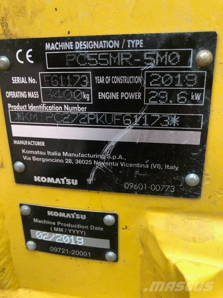 Komatsu PC55MR- 5MO Mini bagri <7t