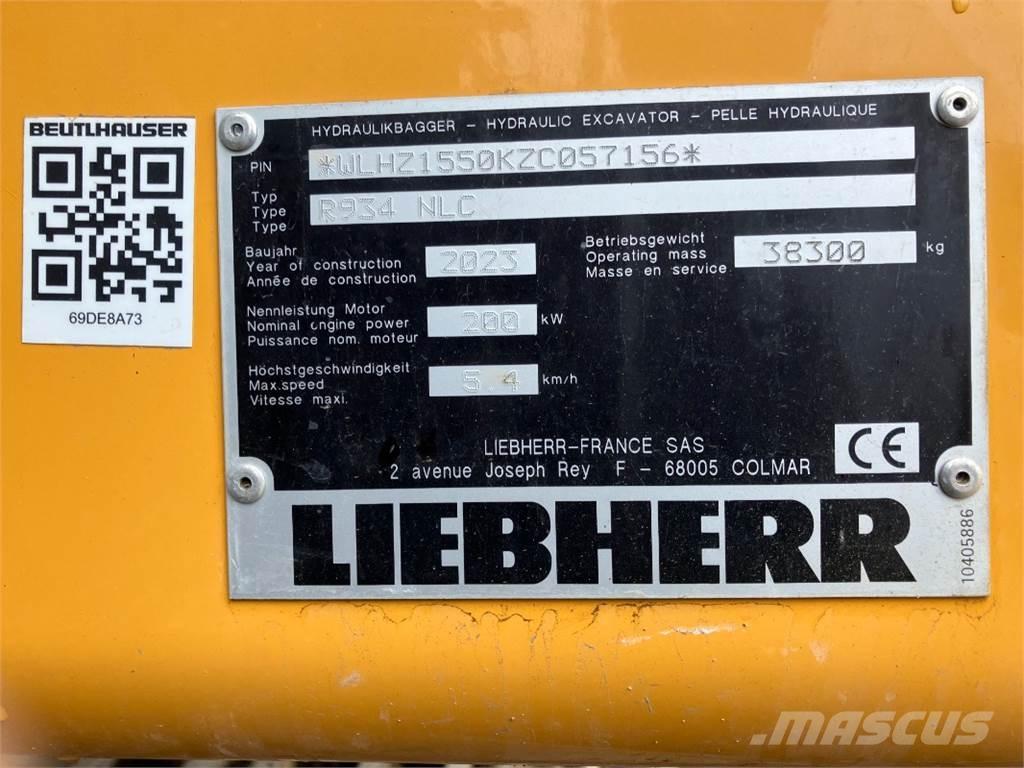 Liebherr R934 Bagri goseničarji