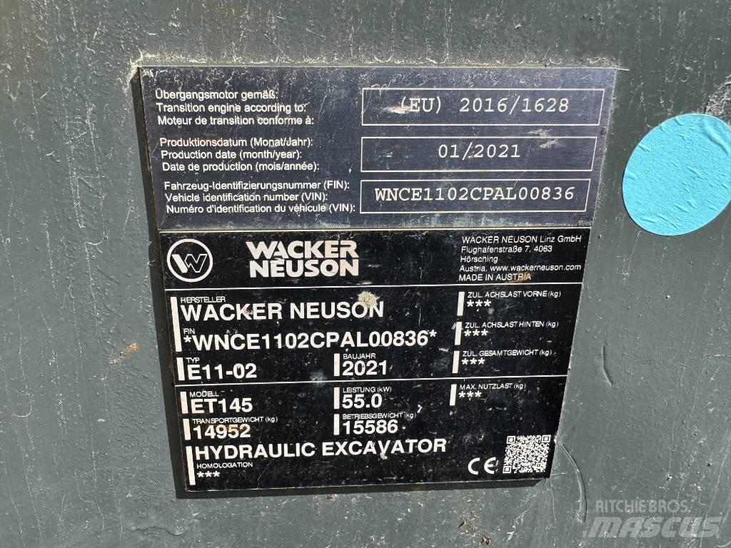 Wacker Neuson ET145 Bagri goseničarji