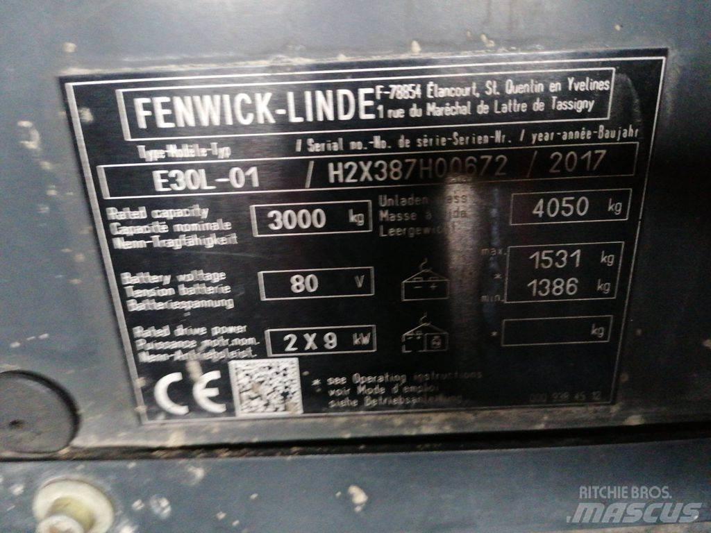 Linde E30L-01 Električni viličarji