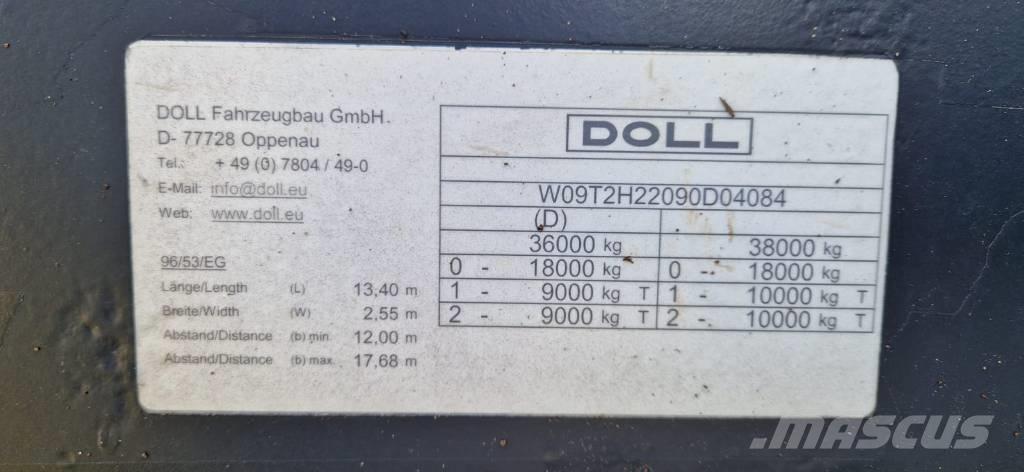 Doll T2H Nizko noseče polprikolice