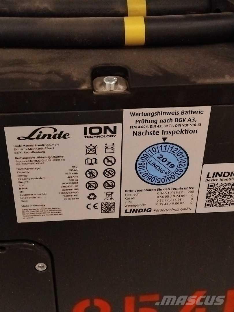 Linde E16 ION Električni viličarji