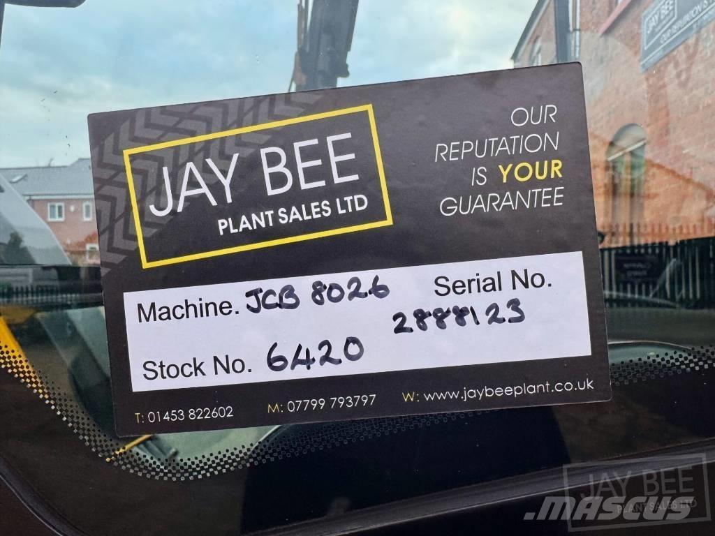 JCB 8026 CTS Mini bagri <7t