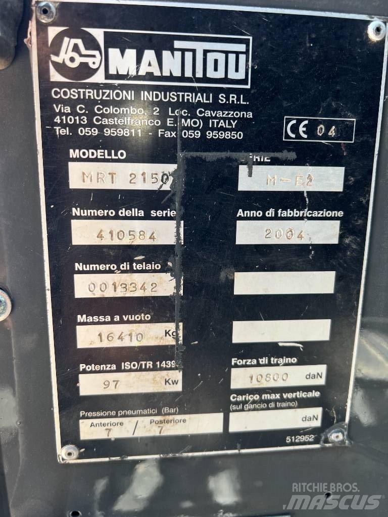 Manitou MRT 2150 Teleskopski viličarji