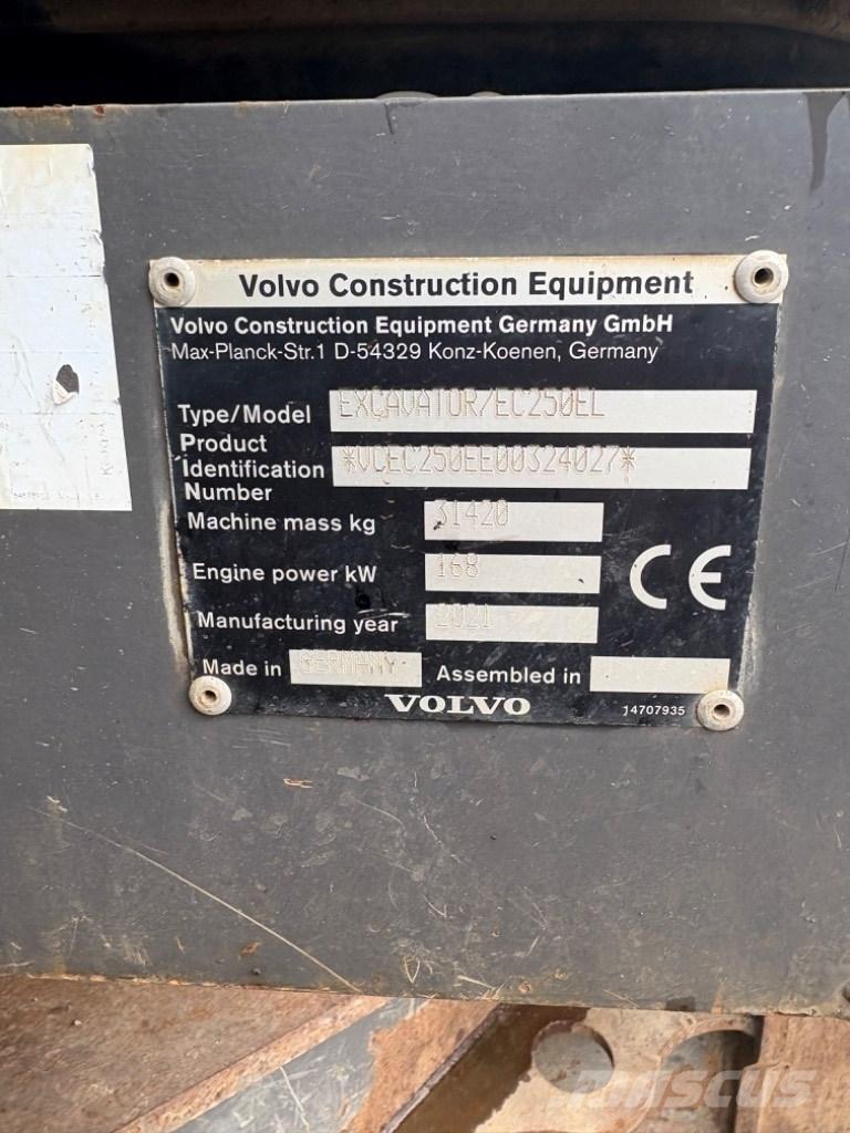 Volvo EC 250 EL Bagri goseničarji