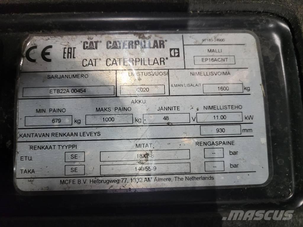 CAT EP16ACNT Električni viličarji