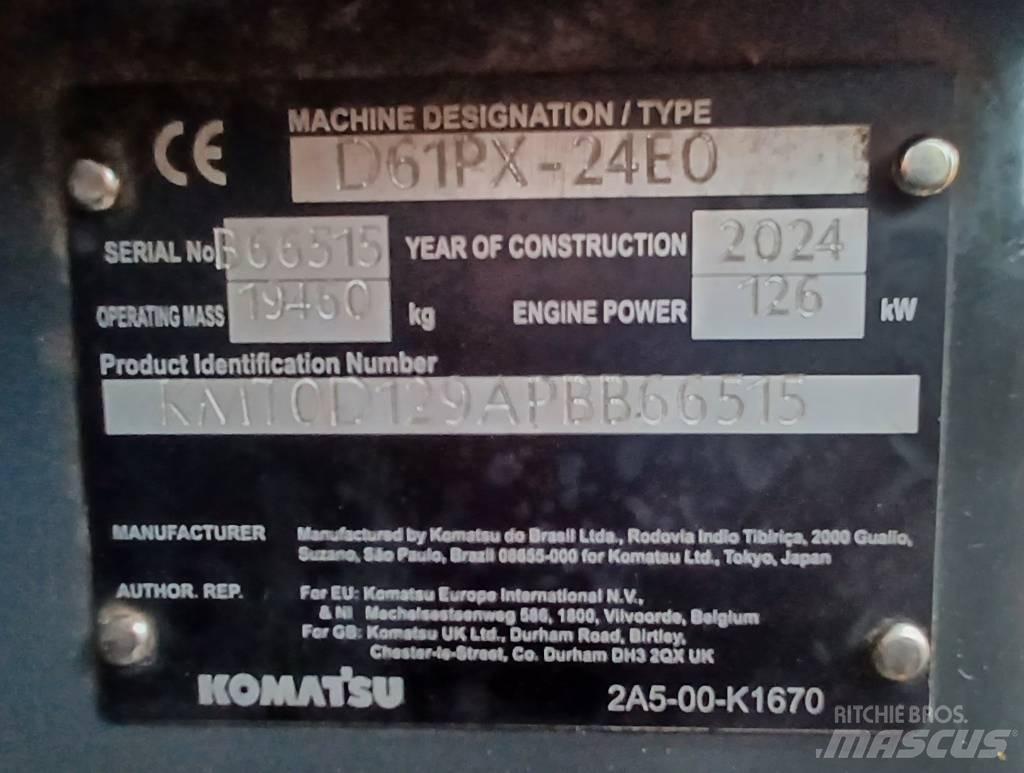 Komatsu D61PX-24 Buldožerji goseničarji