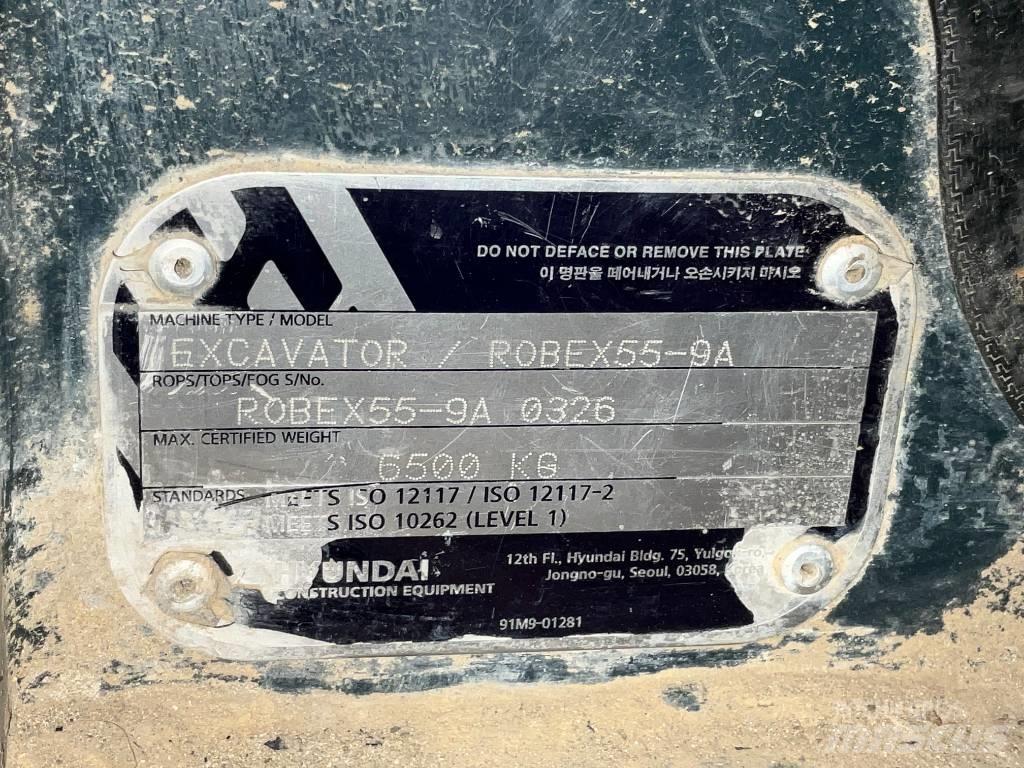 Hyundai Robex 55-9 A Kabine in notranjost